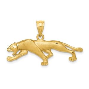 Pendants Animal 14K Yellow Gold Panther Pendant